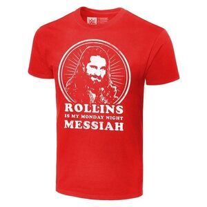 WWE Seth Rollins Is My Monday Night Messiah Short Sleeve T-Shirt. Small.